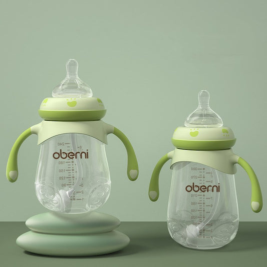 Wide-Caliber Anti-Colic Baby Bottle with Anti-Fall