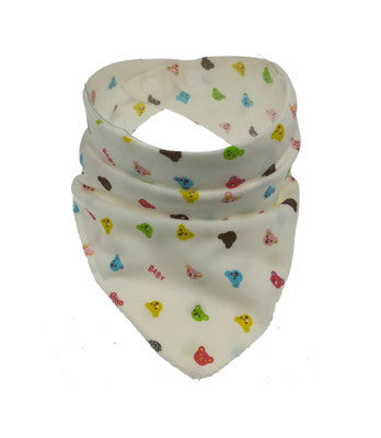 Waterproof Triangle Baby Bibs - Cartoon Cotton Dribble