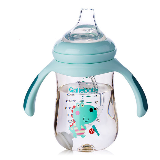 2-in-1 Baby Straw Cup Dual-Purpose Water Bottle