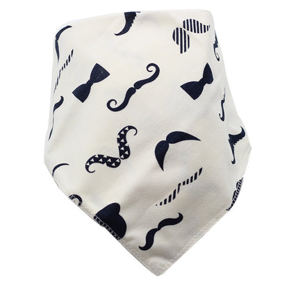 Waterproof Triangle Baby Bibs - Cartoon Cotton Dribble