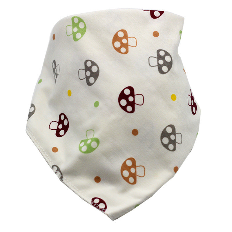 Waterproof Triangle Baby Bibs - Cartoon Cotton Dribble