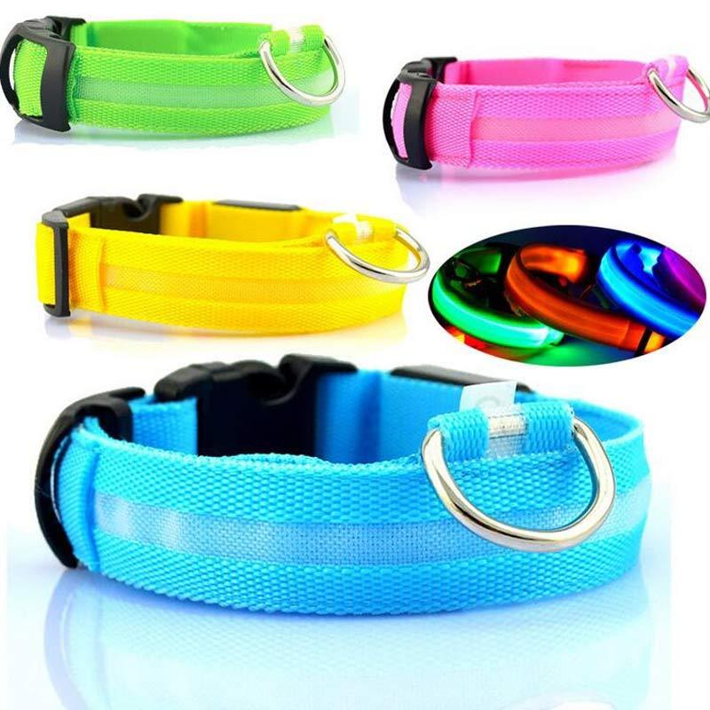 Adjustable LED Glow Collar - Night Safety for Pets