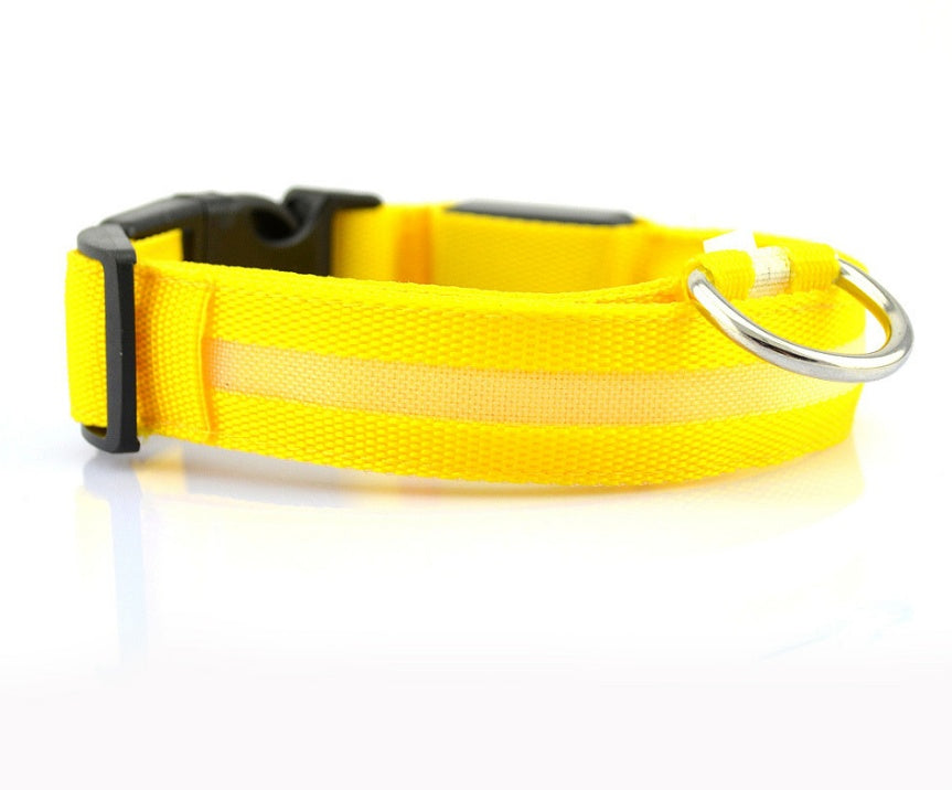 Adjustable LED Glow Collar - Night Safety for Pets