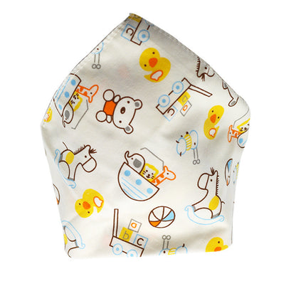 Waterproof Triangle Baby Bibs - Cartoon Cotton Dribble