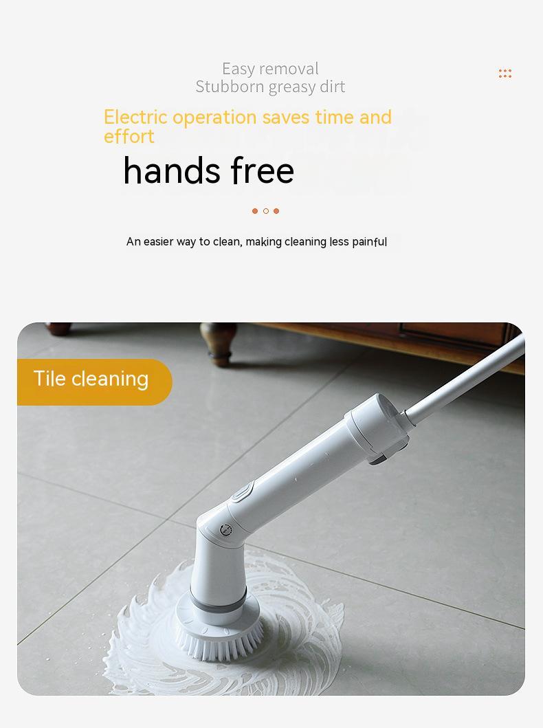 Telescopic Electric Scrubber Brush