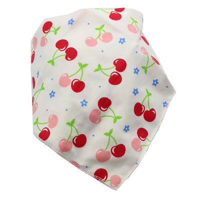 Waterproof Triangle Baby Bibs - Cartoon Cotton Dribble