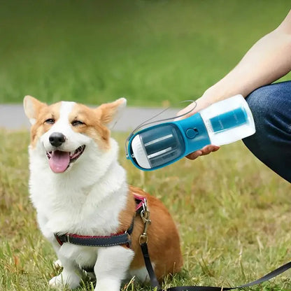 3-in-1 Portable Dog Water Cup with Food & Waste Bags