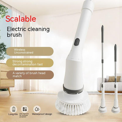 Telescopic Electric Scrubber Brush