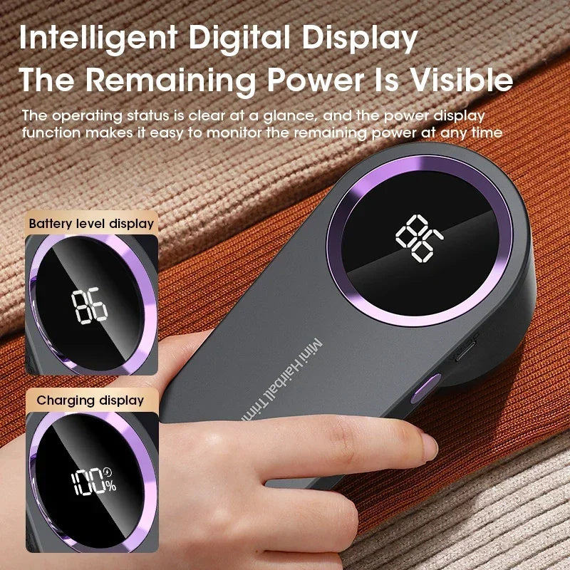 Portable Electric Lint Remover with LED Display