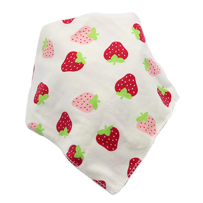 Waterproof Triangle Baby Bibs - Cartoon Cotton Dribble