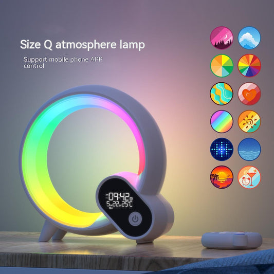 Q Light Sunrise Alarm Clock with Bluetooth Atmosphere Light